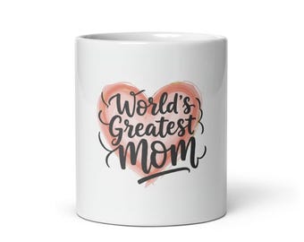 World Mug, Mothers Day Gift, Unique Design, For Mom