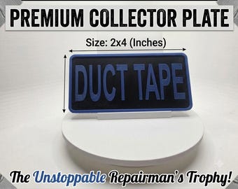 DUCT TAPE 3D Printed Magnet | 2x4 Garage Decor, Toolbox Sign
