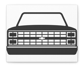 Classic Chevy Truck Front Grille Matte Canvas