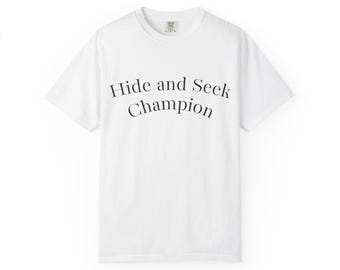 Hide and Seek Champion T-Shirt | Bigfoot Sasquatch Silhouette Tee