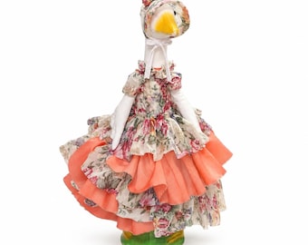 FANCY Floral Cocktail Dress - for Porch goose 23" outfit