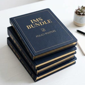 3-Pack IMS Bundle Policy Posters Toolbox Talks Audit Checklists ISO 9001 14001 45001 Word
