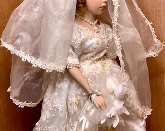 Haunted Doll Porcelain Vessel Active Spirit Paranormal Activity Witch Bride 24 years old Fortune Teller WATCH VIDEO
