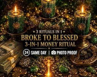Broke to Blessed 3-in-1 Money Ritual — Fast Money, Road Opener & Good Luck