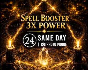 Spell Booster | Ritual Enhancement & 3X Power Amplifier for Any Spell | Same Day, Photo Proof