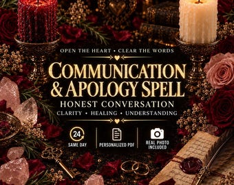 Communication & Apology Spell | Honest Conversation, Emotional Clarity Relationship Healing Ritual | Same Day, Photo Proof