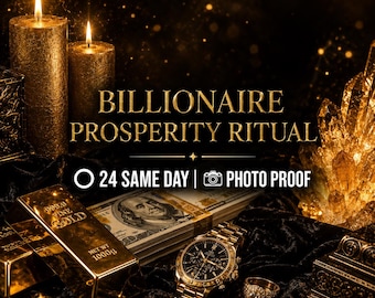 Billionaire Prosperity Ritual | Wealth & Abundance Magnetism Spell | Same Day, Photo Proof