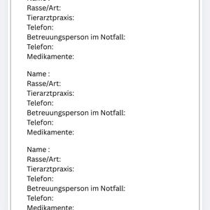 Emergency Folder Basic German PDF - Important documents securely organized image 6