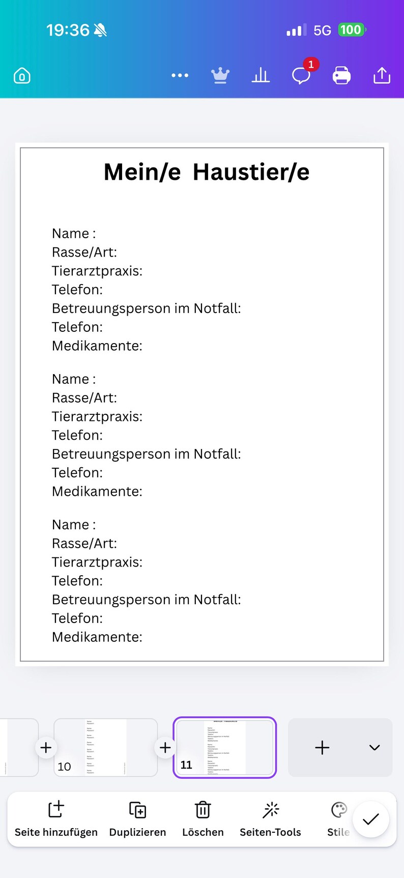 Emergency Folder Basic German PDF - Important documents securely organized image 6