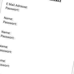 Emergency Folder Basic German PDF - Important documents securely organized image 2