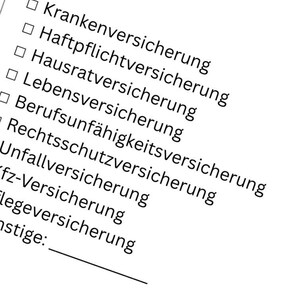 Emergency Folder Basic German PDF - Important documents securely organized image 3