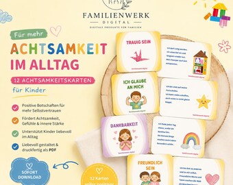 Mindfulness cards for children