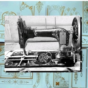 Decalques para decoração e restauro de máquinas de costura antigas Firster & Rossman 1894