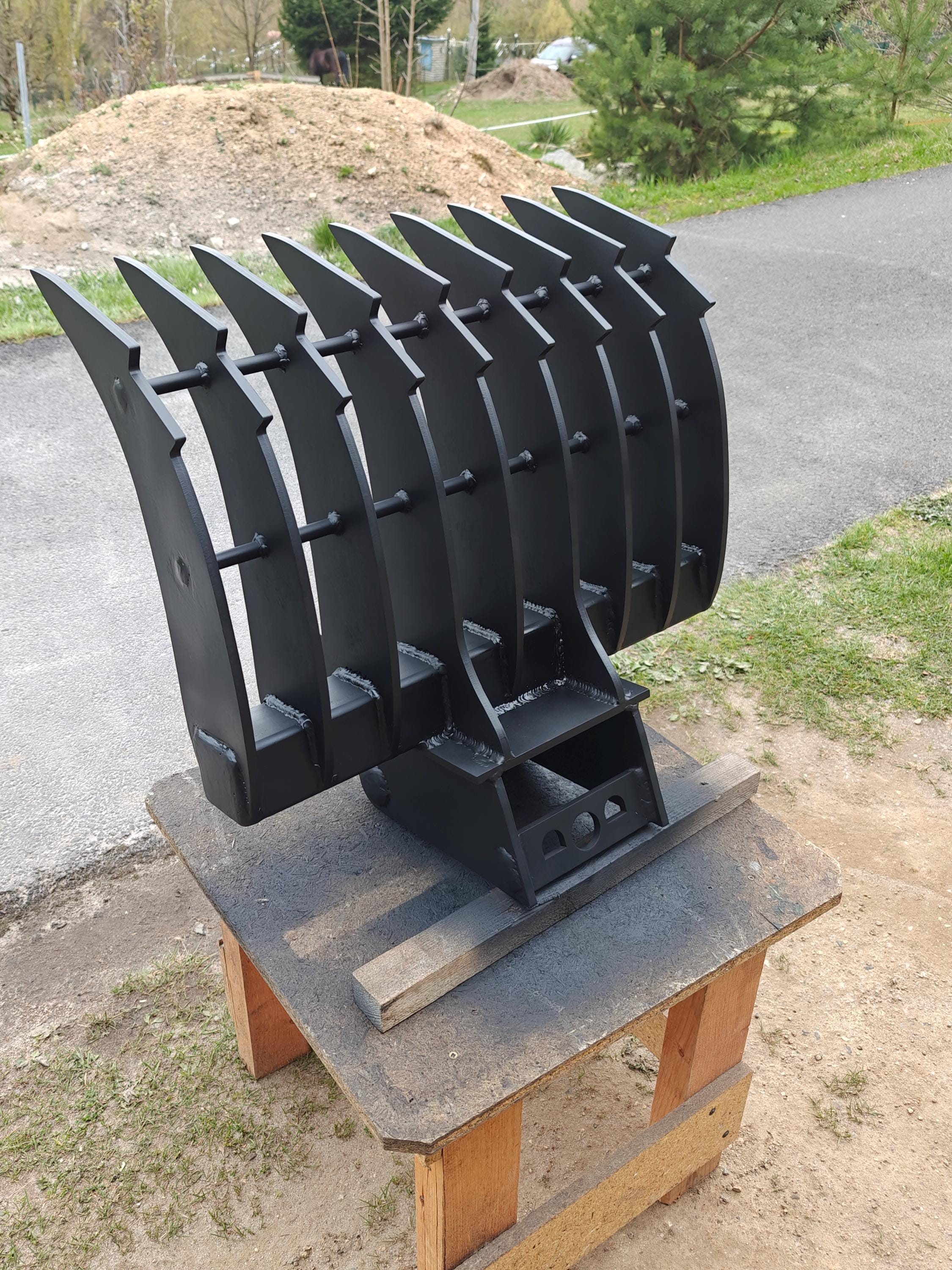 Laser Rake Excavator Rake 650mm | DXF CAD Files | Laser Cut | Lehnhoff MS01 Quick ...