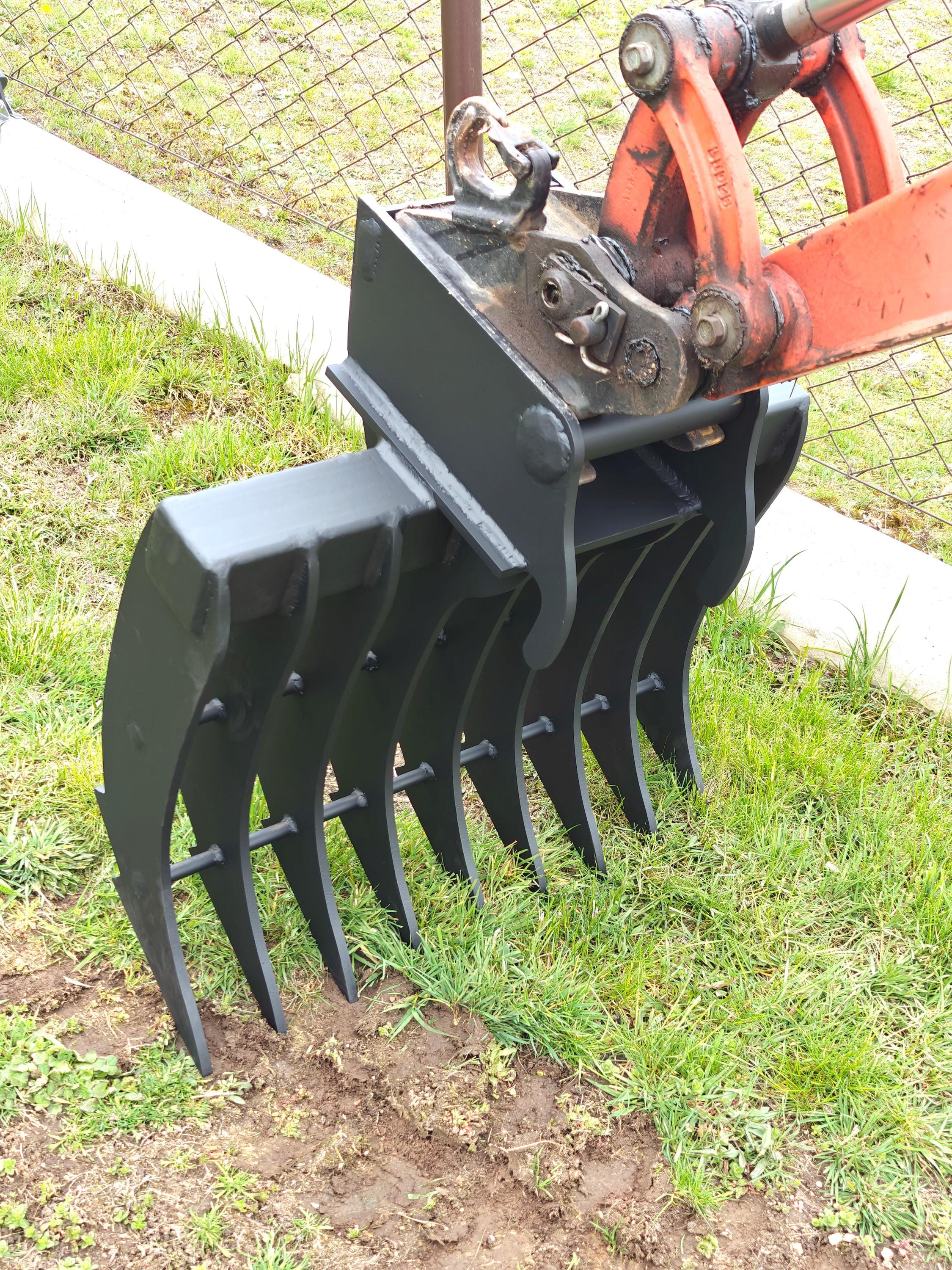 Laser Rake Excavator Rake 650mm | DXF CAD Files | Laser Cut | Lehnhoff MS01 Quick ...