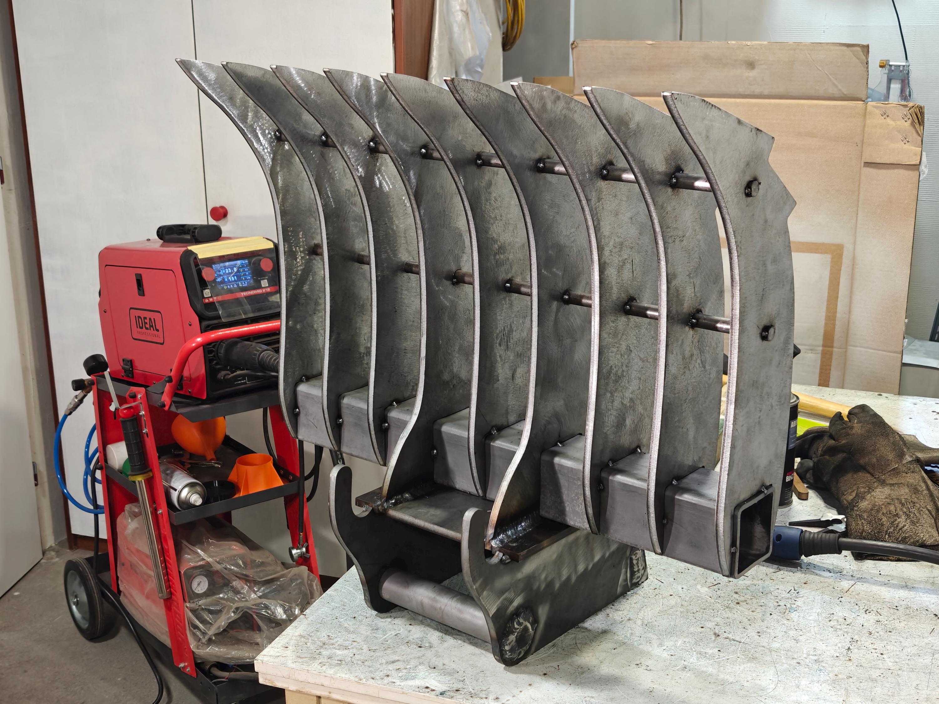 Laser Rake Excavator Rake 650mm | DXF CAD Files | Laser Cut | Lehnhoff MS01 Quick ...