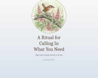 Guida al rituale di invocazione in formato PDF: Abbondanza, Definizione delle intenzioni per la Luna Nuova (Download digitale)