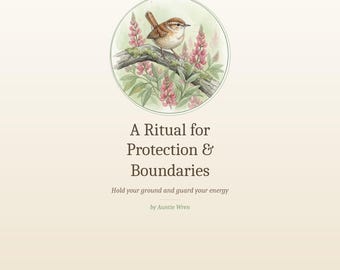 Guía de rituales para establecer límites de protección (PDF): Protección energética, ritual de la sal (descarga digital)