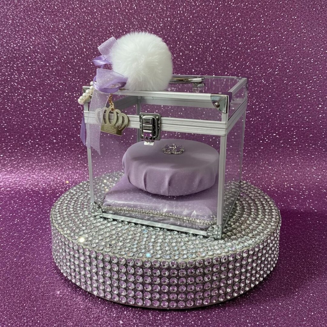 Pageant Display Box CROWN DISPLAY BOX Keepsake Case Personalised Custom Made - Pageants ...
