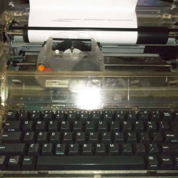 Swintec 2410  CC  Clear Electronic Typewriter designed for inmates Or Anyone Else