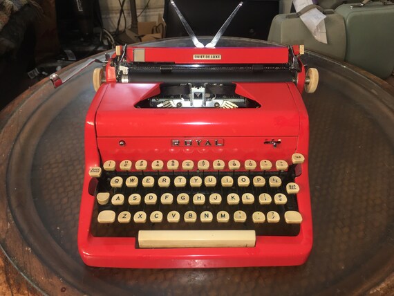 Buy Authenic 1950s Restored Condition Candy Red Royal Quiet Deluxe