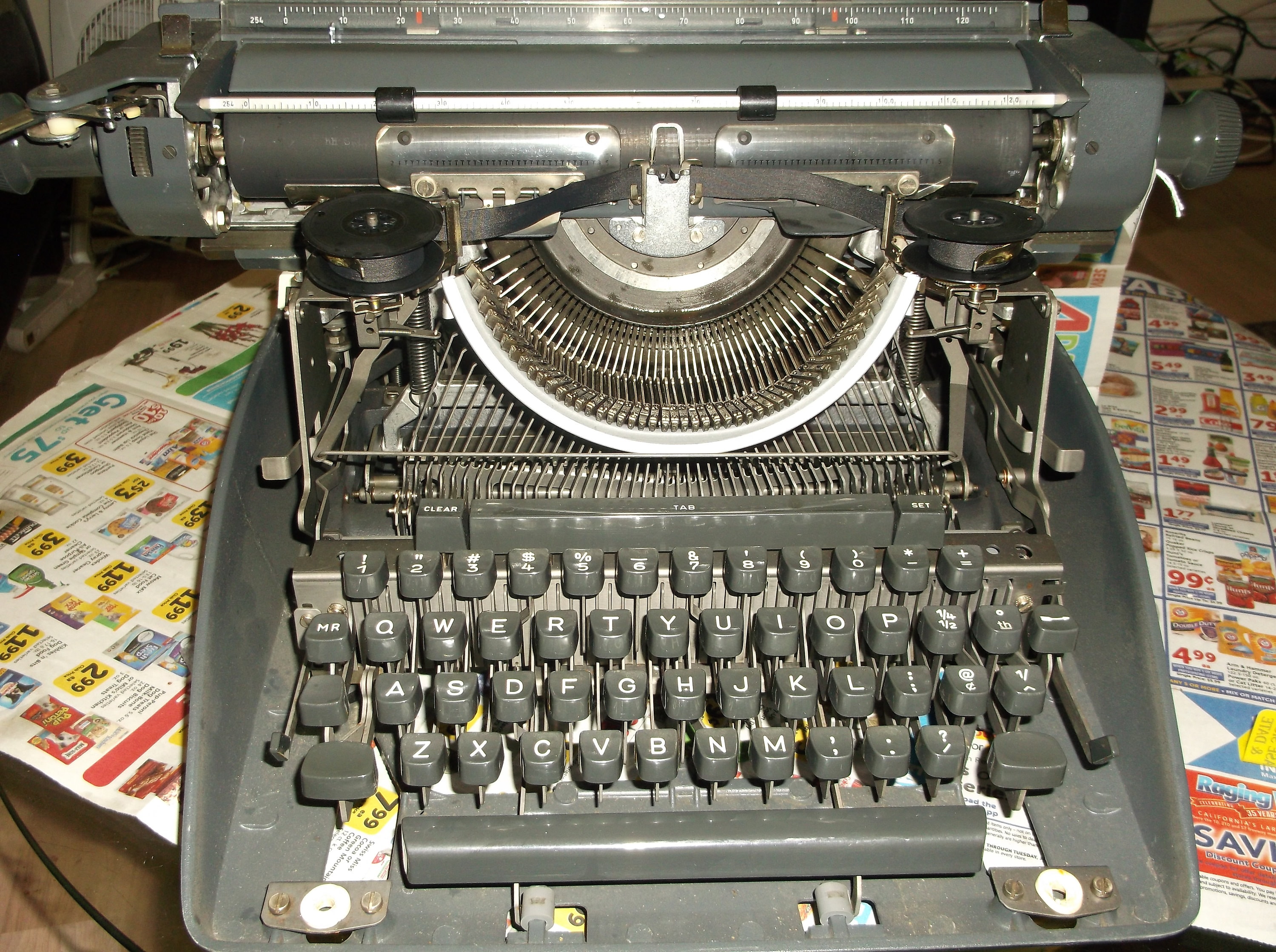 Olympia Vintage 1960s Manual Typewriter Heavy Duty Office Machine