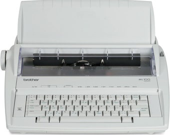 Re-möblierte Brother ML-100 Elektronische Schreibmaschine Geben Sie in Englisch, Spanisch, Französisch und Portugisisch ein