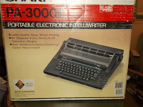 A New – in Open Box Sharp PA 3100 II Electronic Typewriter
