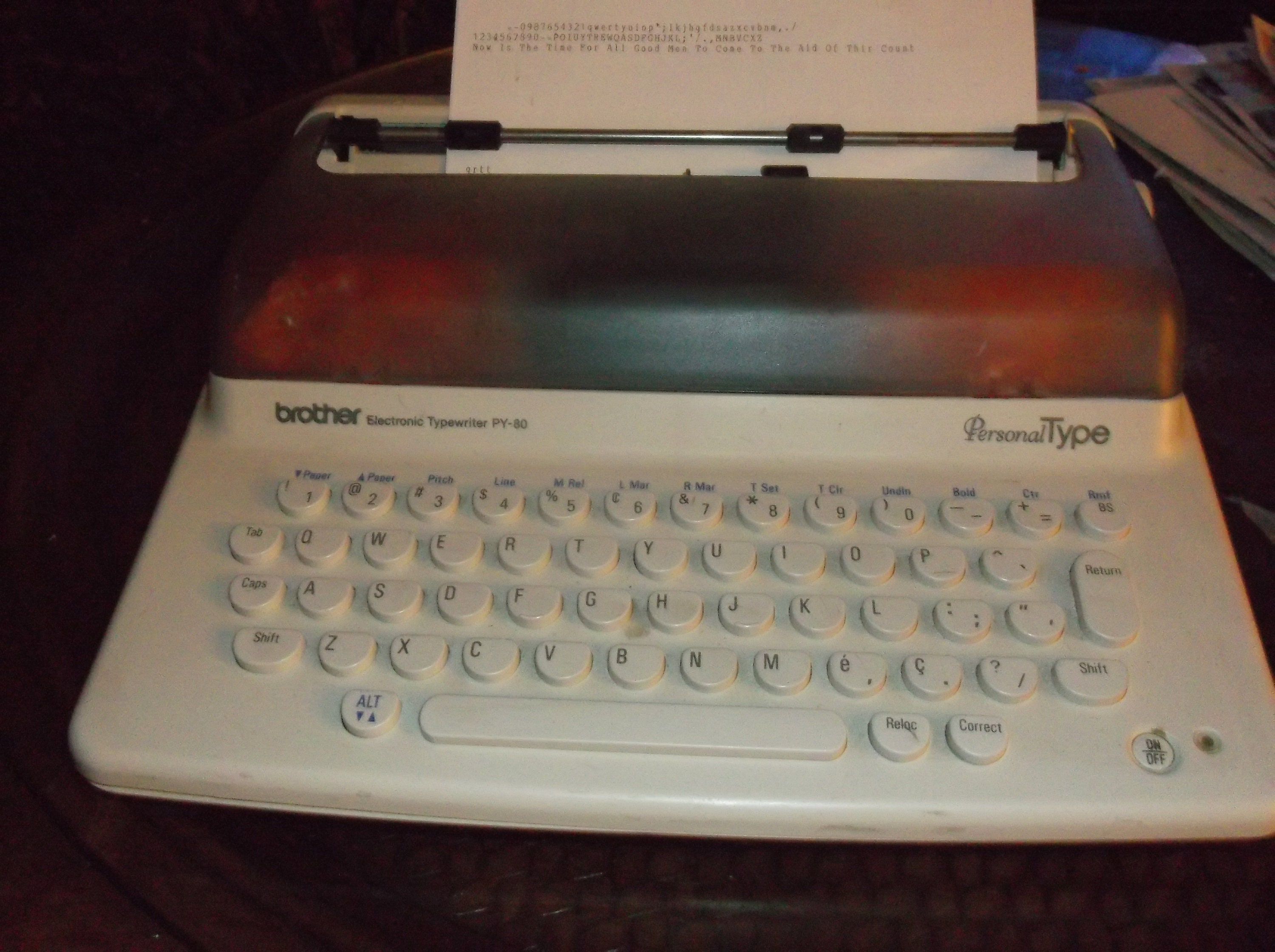 New in Open Brother Py80 Electronic Selfcorrecting Portable Electronic Typewriter Works With
