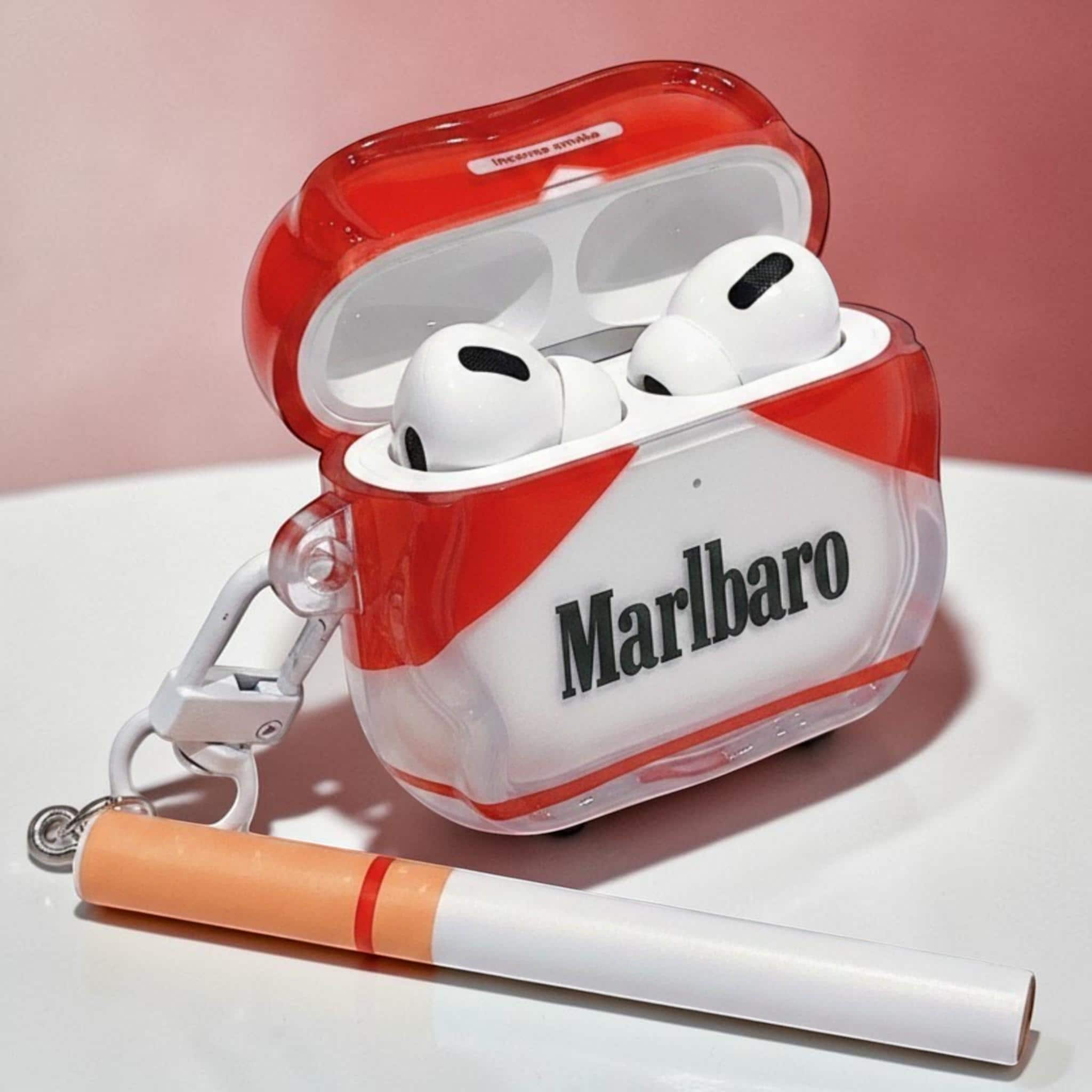 airpod cigarette case Steampunk You can also keep it on your Aipods while charging wirelessly 3D Lucky Strike Cigarette Boxes