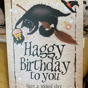 Hexe Glückwunschkarte zum Geburtstag