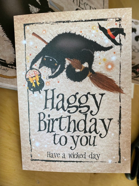 Hexe Haggy Geburtstagsgrüße Karte Etsy Österreich