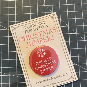 Christmas jumper badge