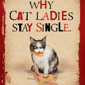 Cat Lady Biglietto anti-San Valentino tipo...