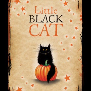 Carte d’Halloween Little Black Cat