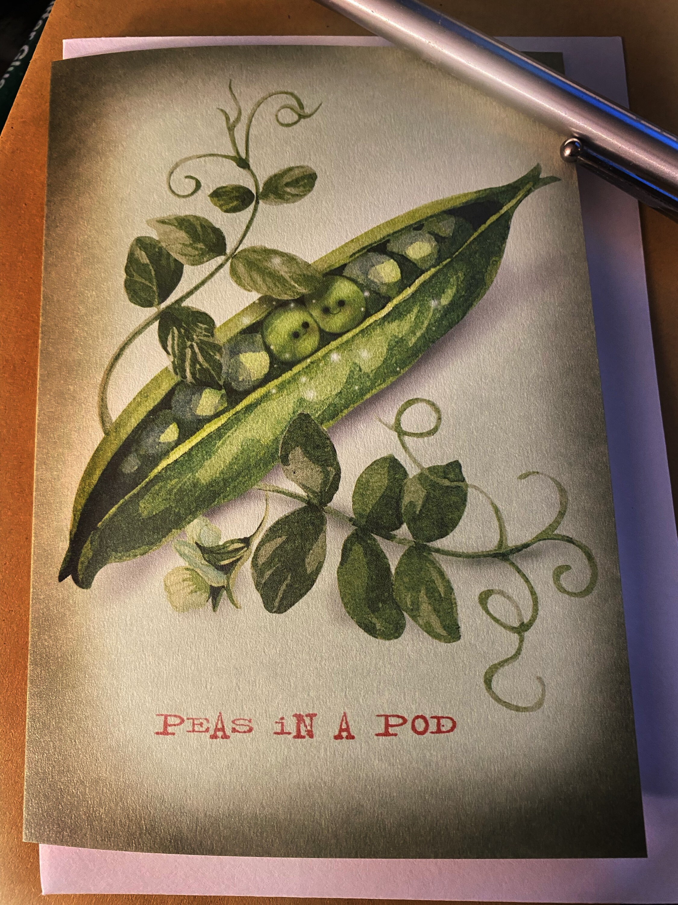 Two peas love card