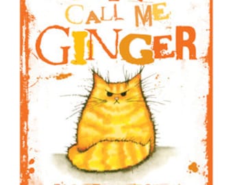 Don't Call Me Ginger. A6 greetings card