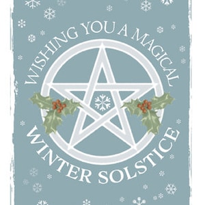 Winter Solstice pagan greetings card