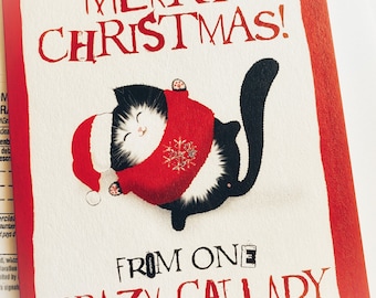 Crazy Cat Lady christmas card