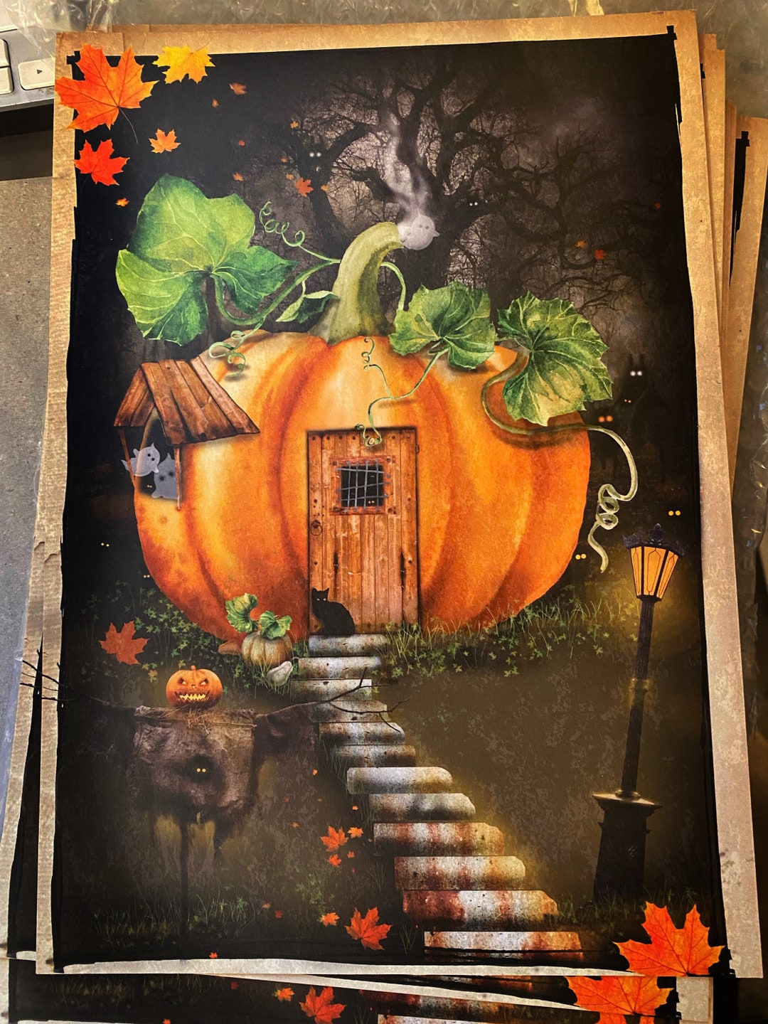The Pumpkin House - **A4** Art Print - Etsy