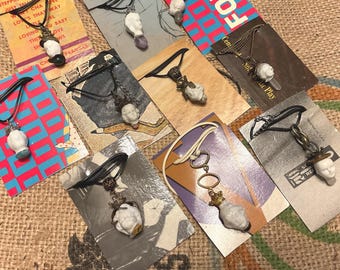 upcycled frozen Charlotte necklaces