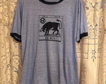 vintage single stitch Ringer t-shirt Taurus