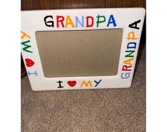 I love My Grandpa Colorful Photo Frame