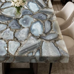 grey agate dining table
natural grey agate table
luxury agate coffee table
custom agate table top
grey gemstone dining table
semi precious stone table
handmade agate furniture
modern grey agate table
luxury stone dining table
custom gemstone table
grey agate center table
high gloss agate table
designer agate furniture
grey agate dining table 
stone top custom table 
geode table top 
outdoor home decor 
agate top dining table 
agate table 
agate dining table 
stone side table 
gemstone tabletop