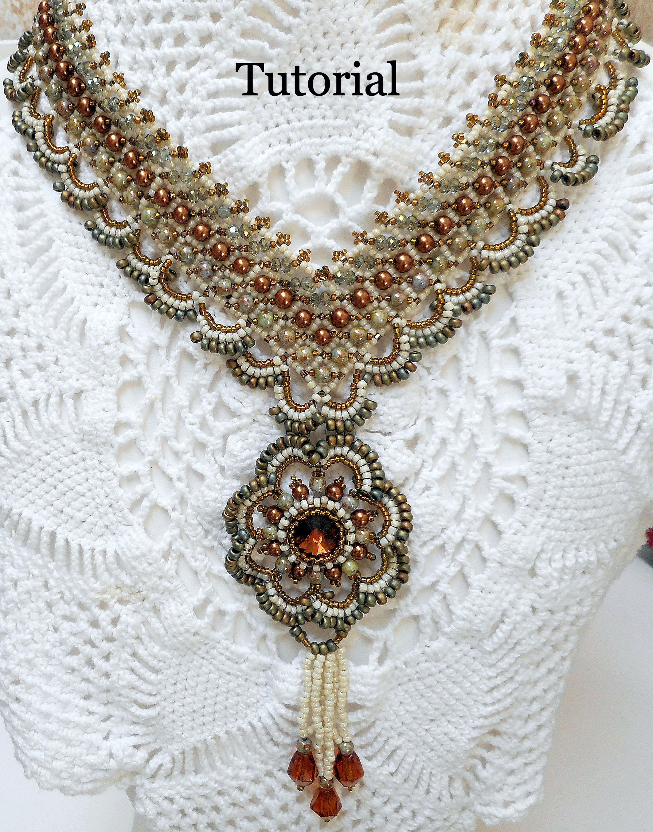 Beading Tutorial Instructions Bead weaving Pattern Avalon Etsy