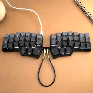 Corne Keyboard v4.1 Cherry,Compact Split Layout, Split Ergonomic Mechanical Keyboard,Supports RGB Lighting, Side-Engraved Translucent Keycap