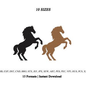 Running Horse Embroidery Design | Wild Stallion Machine Embroidery Design | Horse Embroidery | Farm Animal Emb | Instant Download | 10 Sizes
