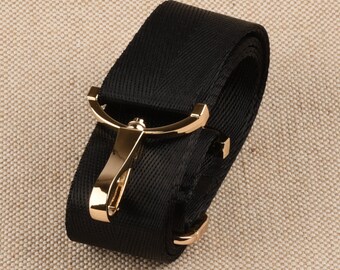 black leather purse strap gold hardware