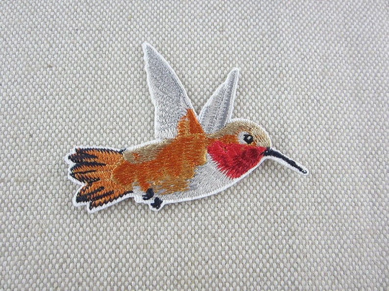 Iron-on Patch, Bird Flower Patch, Embroidered Appliques for Jeans, Shirts, Shoes, Bags image 5