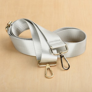 Light Gray Adjustable Crossbody Bag Strap Replacement